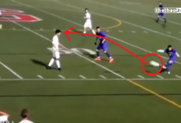 VIDEO: Cầu thủ đen đủi bị sút trúng mặt 2 lần trong vòng 5 giây